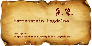Hartenstein Magdolna névjegykártya