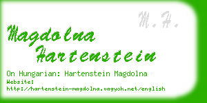 magdolna hartenstein business card